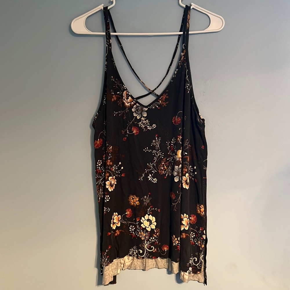 Floral American Eagle Tank